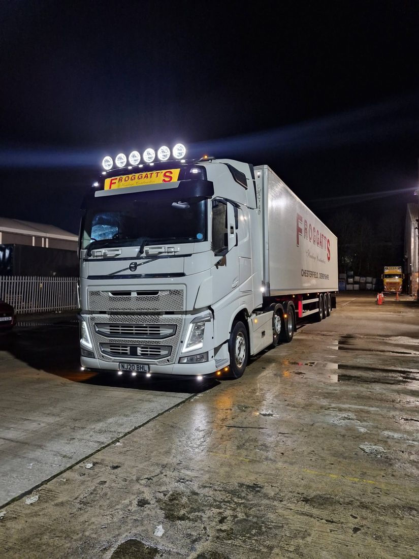Froggatt's truck on the motorway